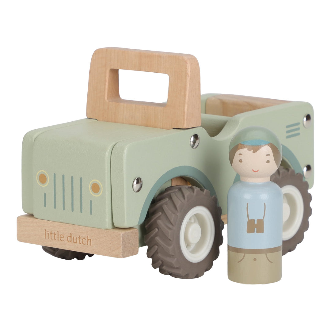 LITTLE DUTCH | 'Safari Friends' Wooden Safari Car
