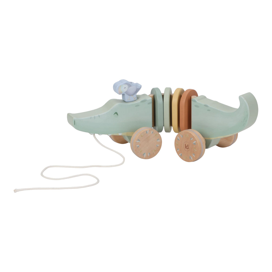 LITTLE DUTCH | 'Safari Friends' Wooden Pull Animal