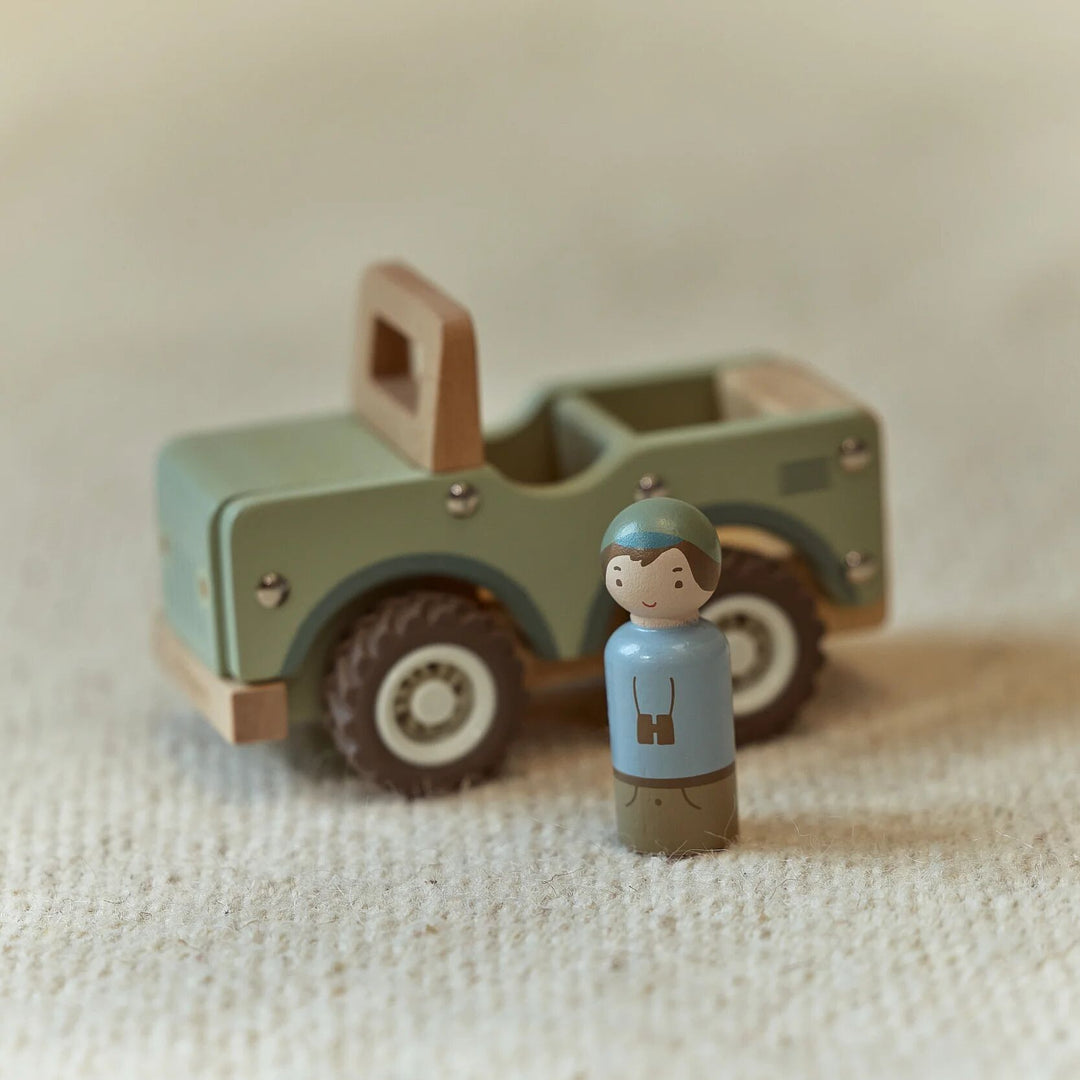 LITTLE DUTCH | 'Safari Friends' Wooden Safari Car