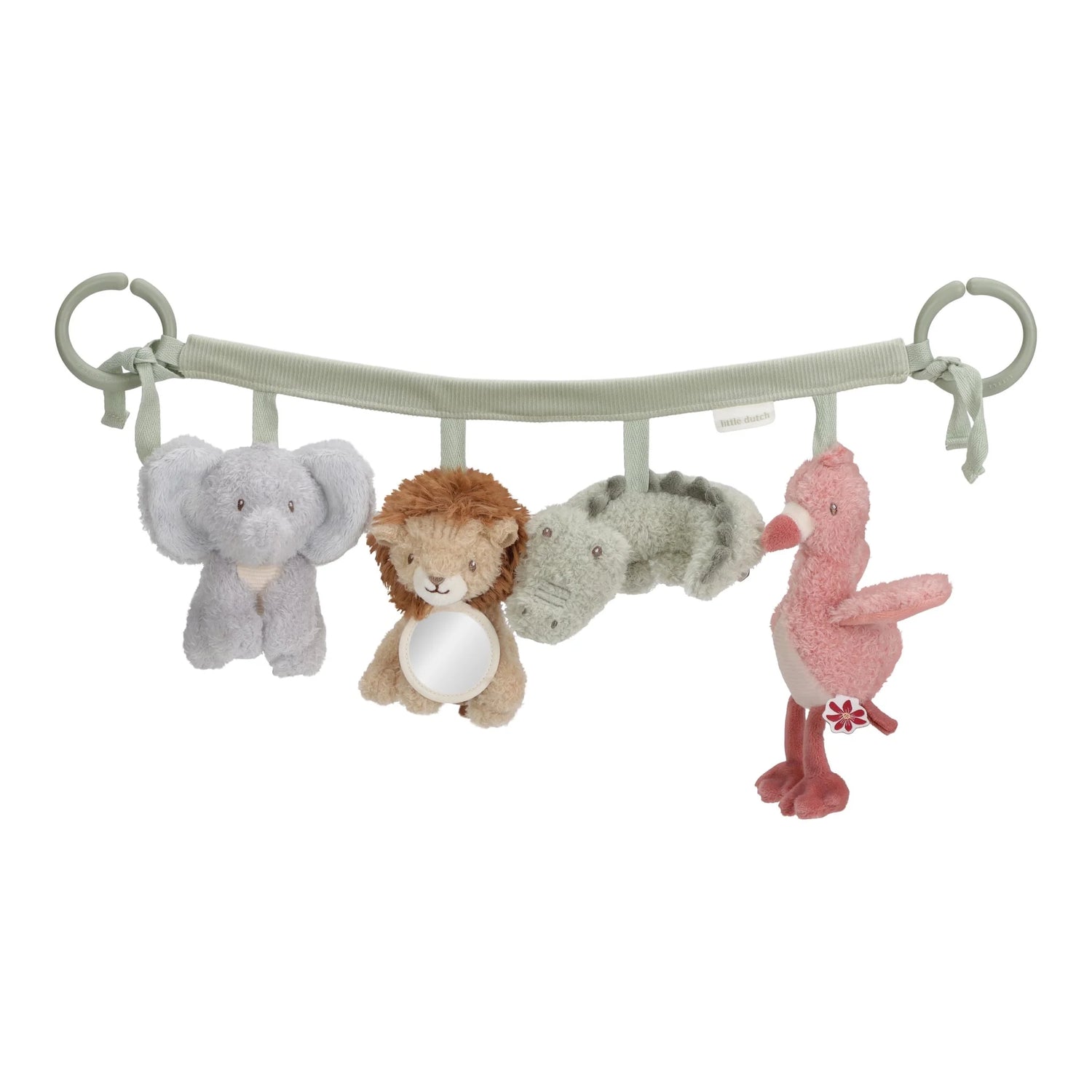 LITTLE DUTCH | 'Safari Friends' Stroller Toy Chain