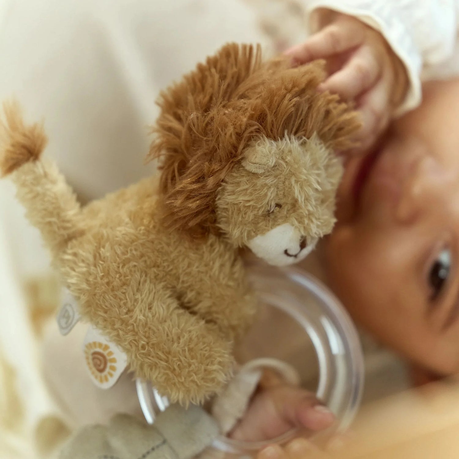 LITTLE DUTCH | 'Safari Friends' Ring Rattle Lion