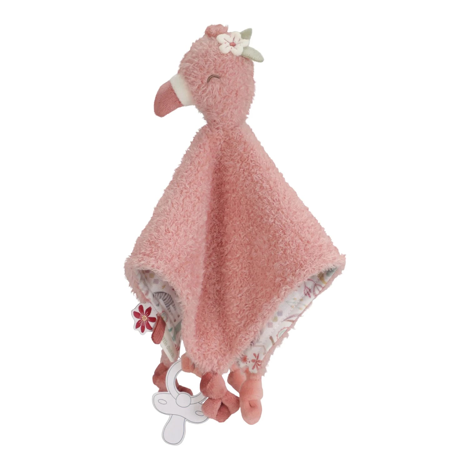 LITTLE DUTCH | 'Safari Friends' Cuddle Cloth Flamingo