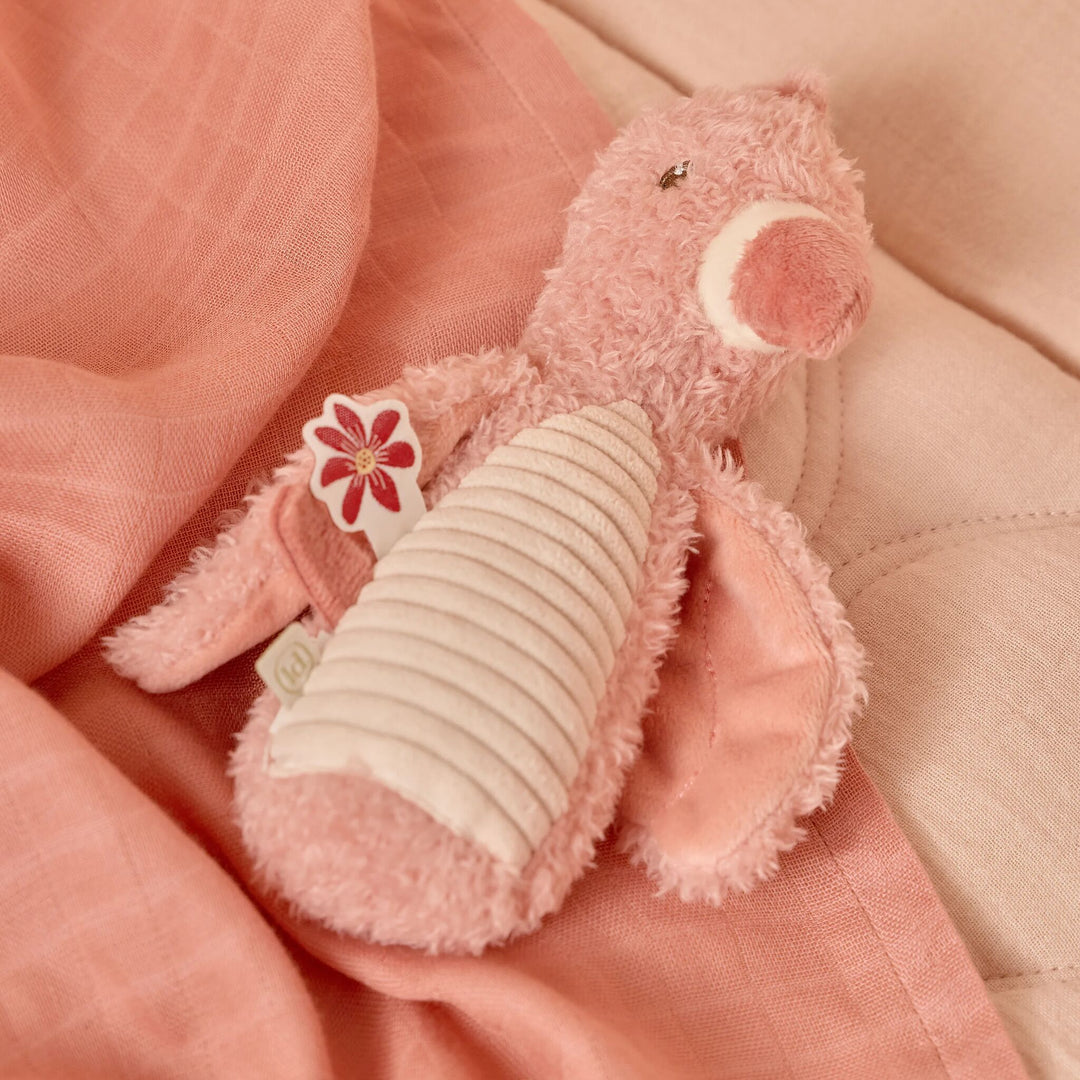 LITTLE DUTCH | 'Safari Friends' Flamingo Squeaker with Rattle