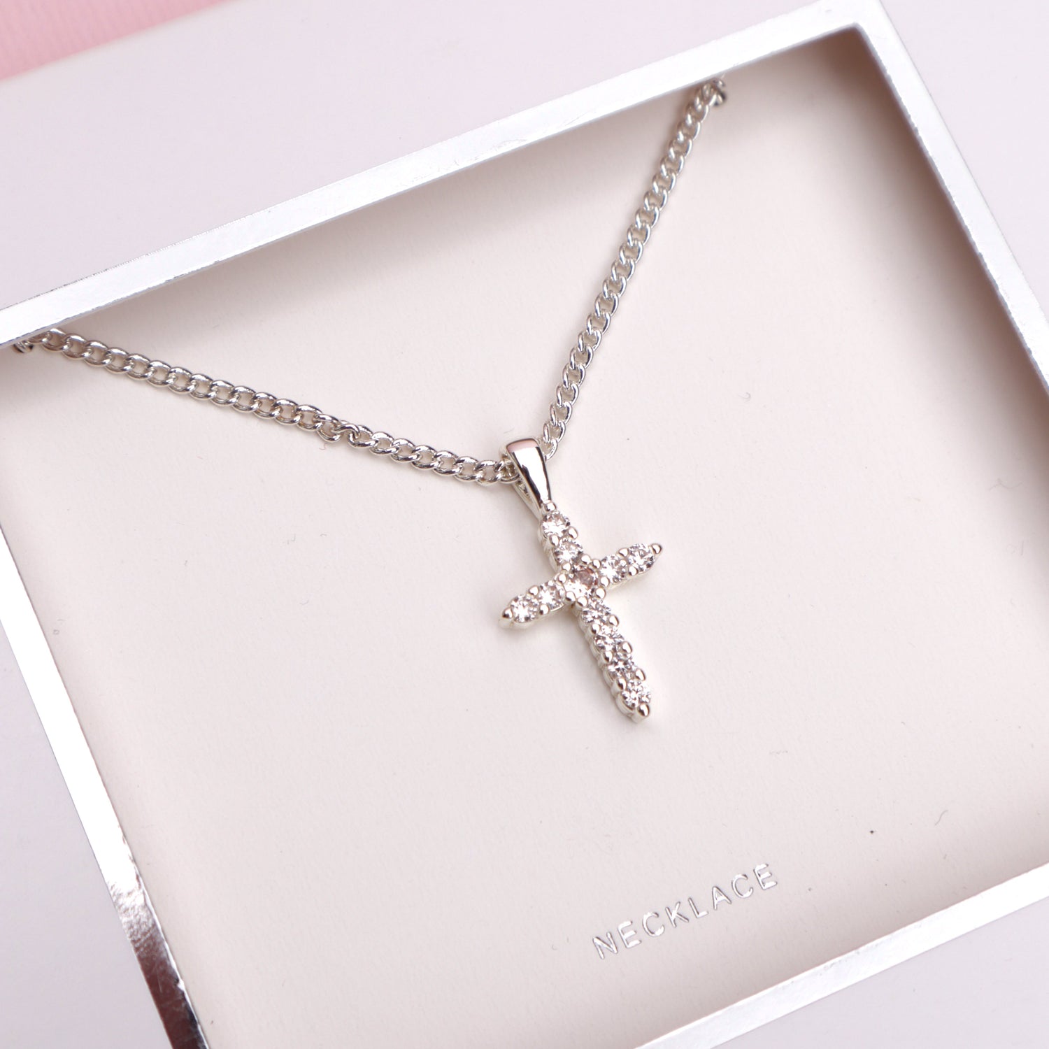 LAUREN HINKLEY | Diamanté Cross Necklace