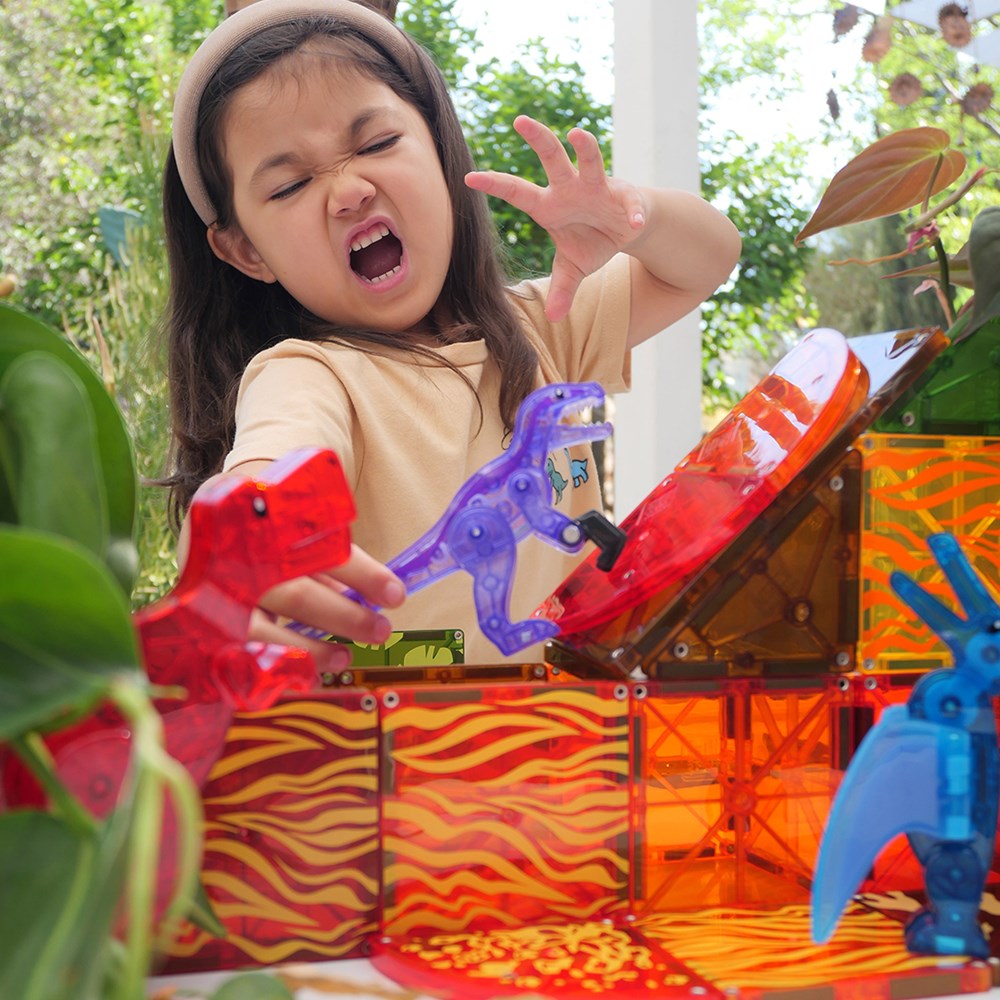 MAGNA-TILES | Dino World | 40 Pieces