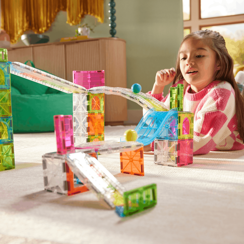 MAGNA-TILES | Rail Racers Max | 80 Pieces