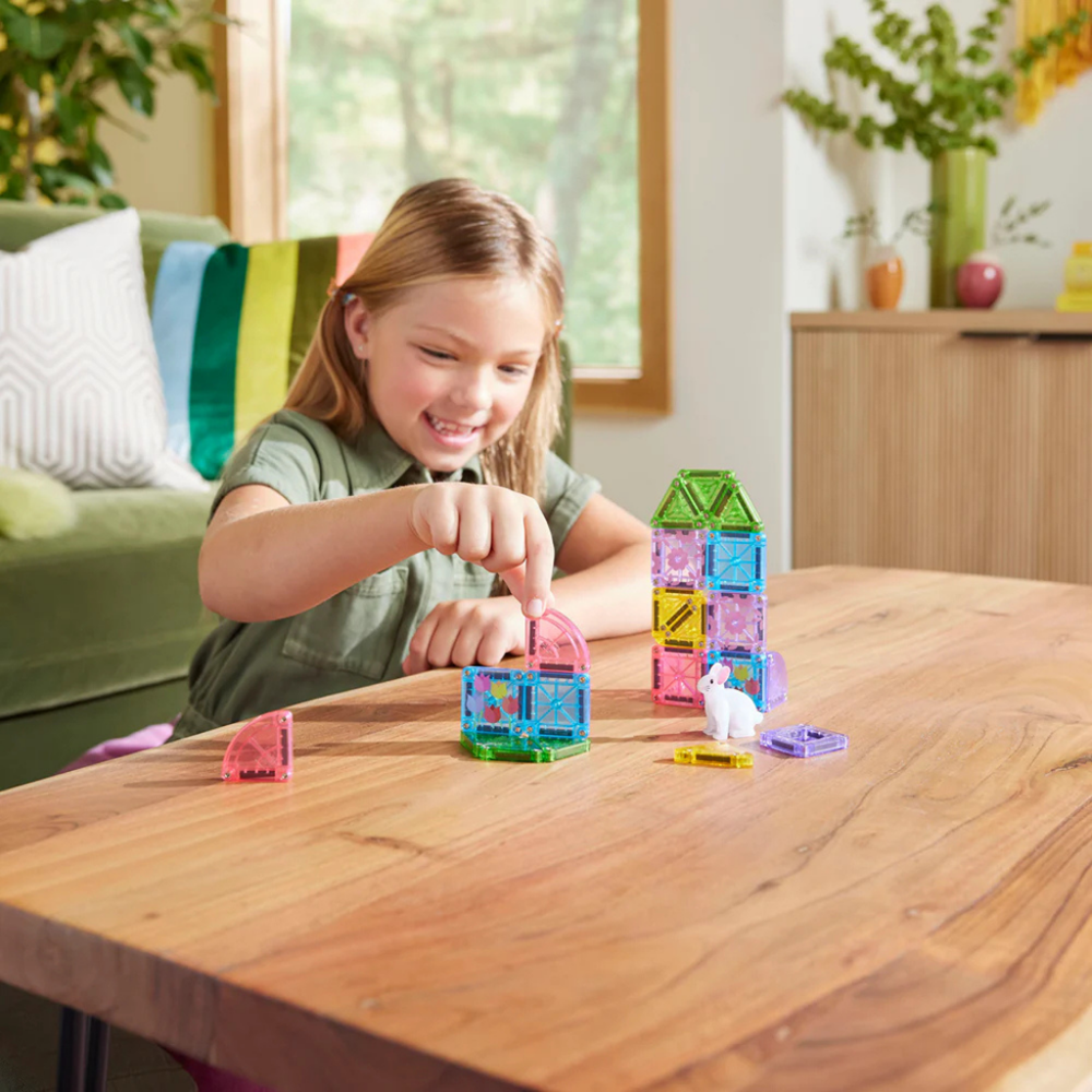 MAGNA-TILES | Spring Garden Travel Set | 24 Pieces