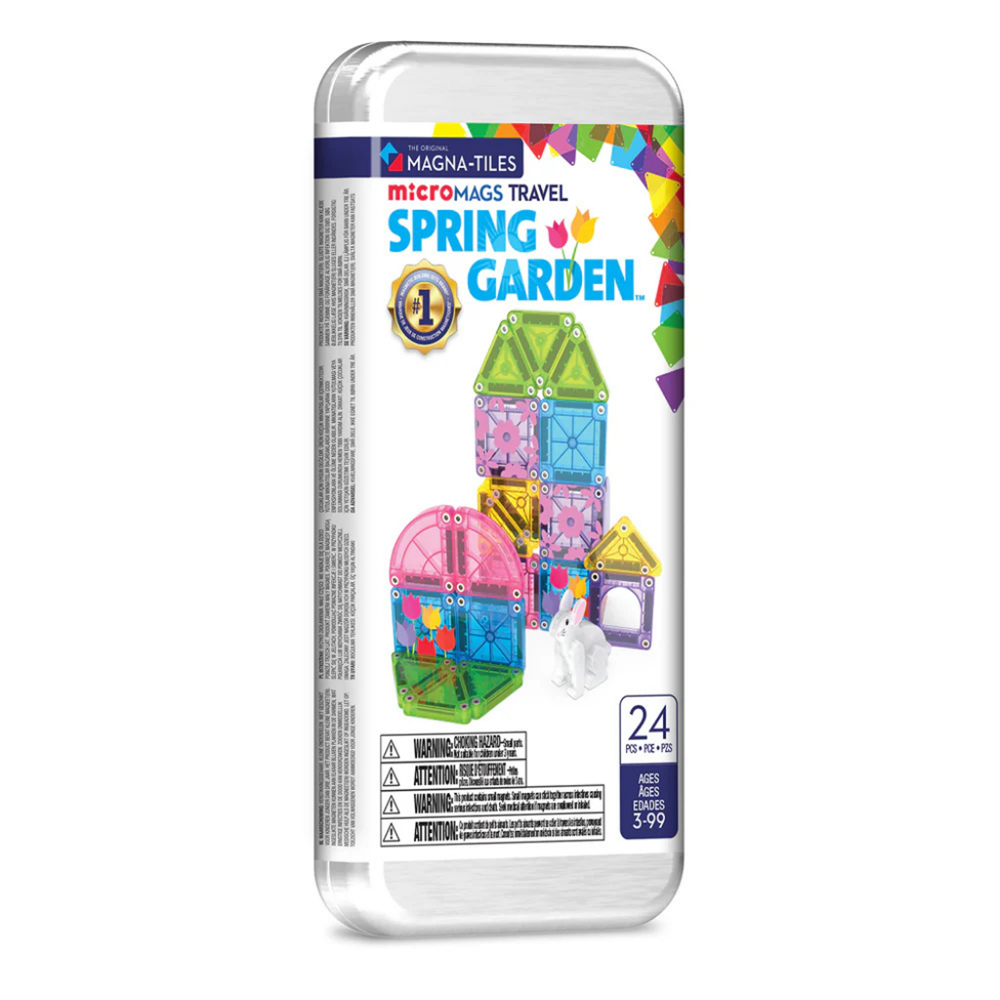 MAGNA-TILES | Spring Garden Travel Set | 24 Pieces