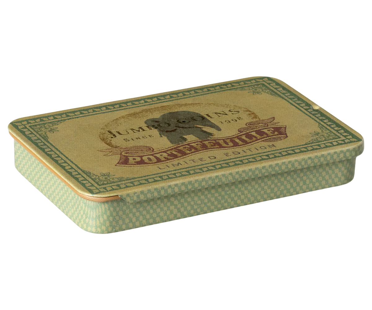 MAILEG | Sliding Lid Metal Coin Box