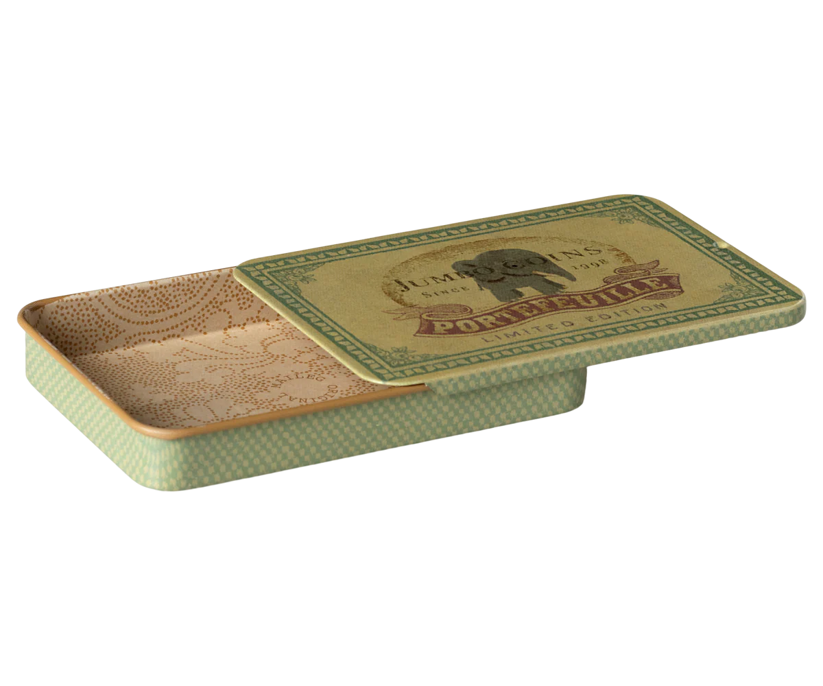 MAILEG | Sliding Lid Metal Coin Box