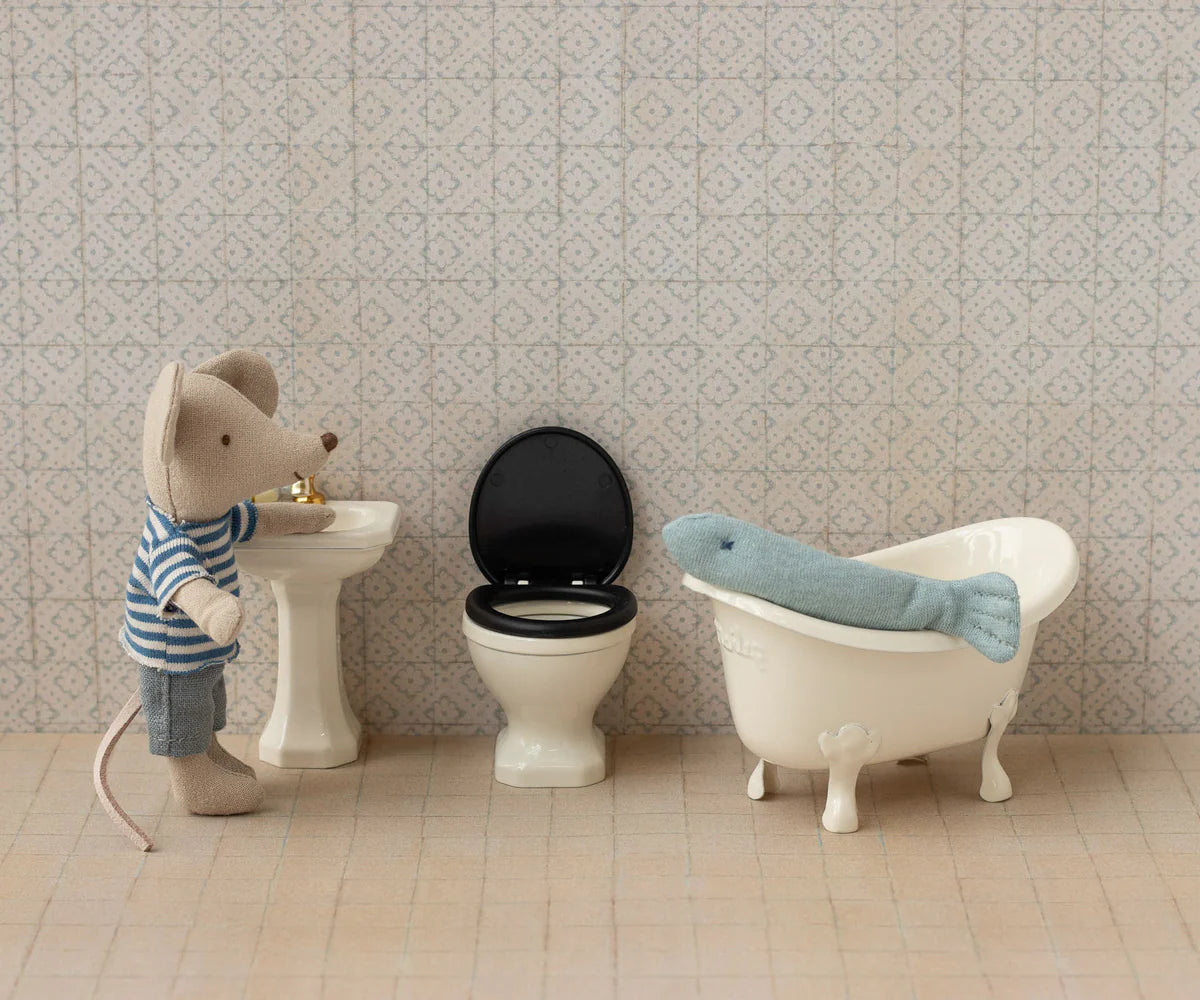 MAILEG | Mouse Off-White WC (Toilet)