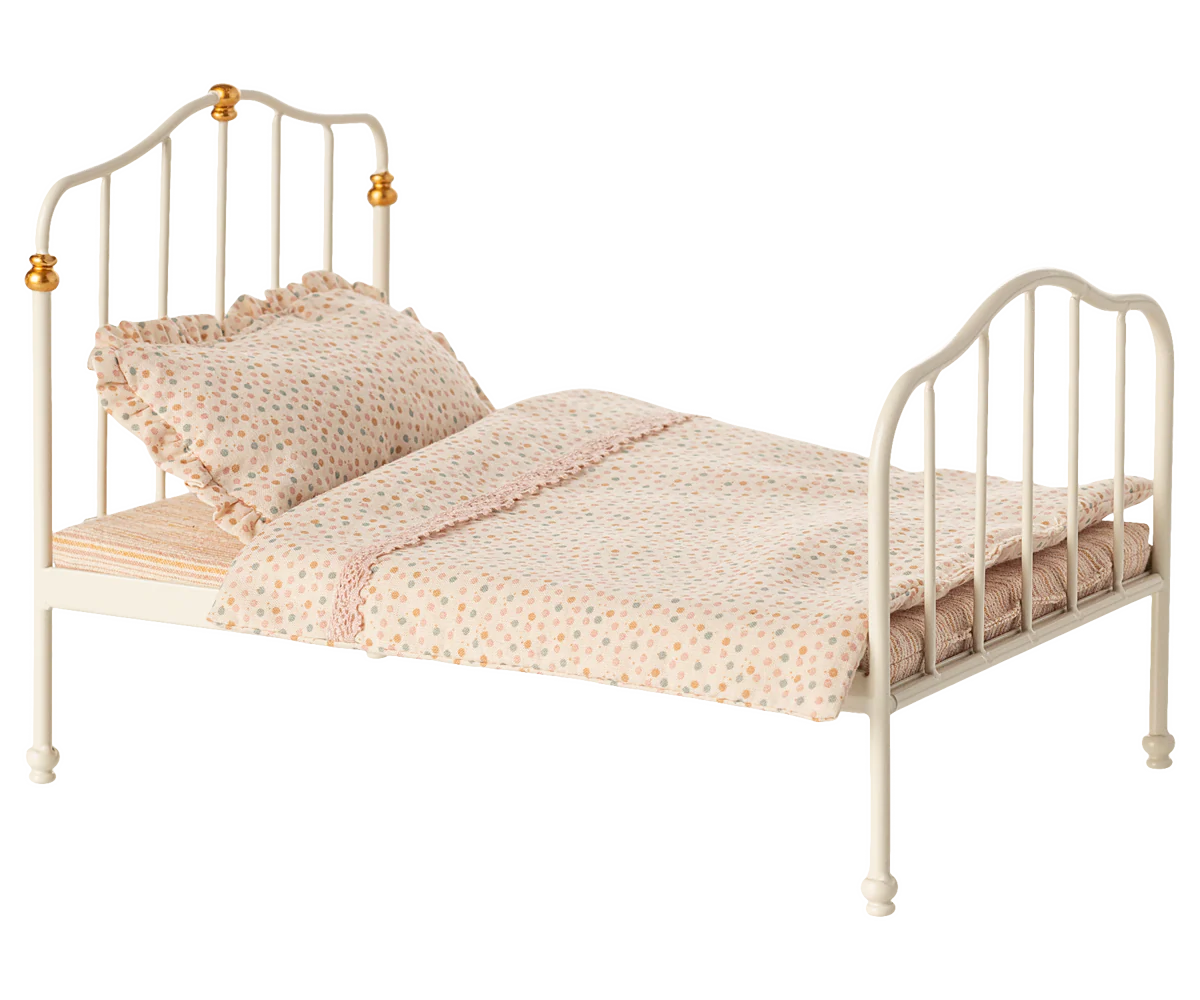 MAILEG | Vintage Double Bed Off White