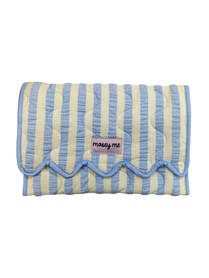 MOSEY ME | Butter Blue Seersucker Change Mat