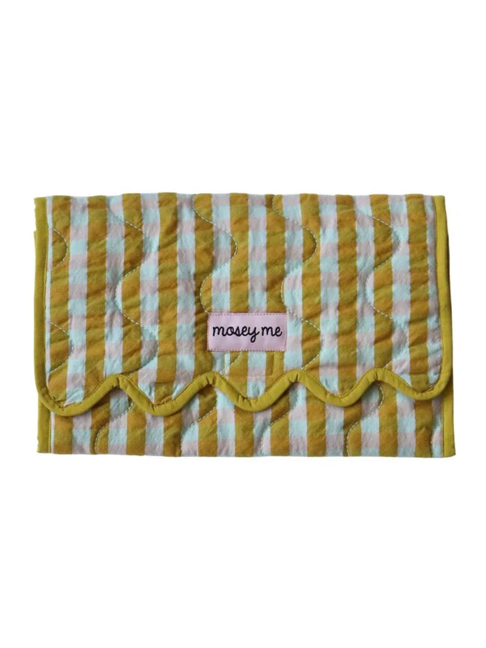 MOSEY ME | Pink Quartz Seersucker Change Mat