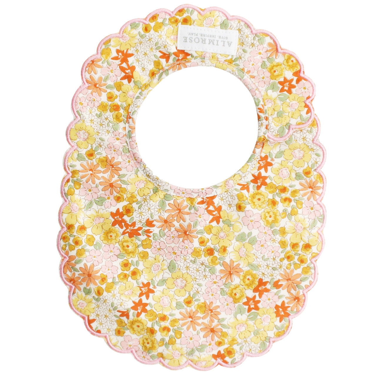 Scallop Edge Bib Sweet Marigold