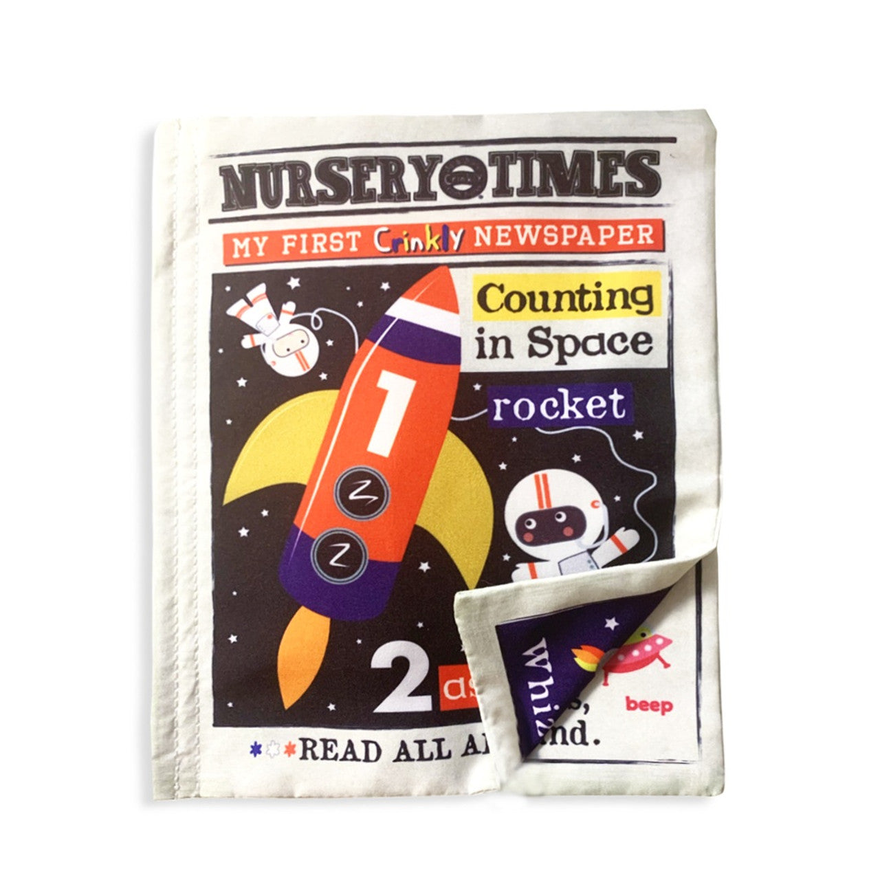 JO & NIC'S | Nursery Times Crinkly Cloth Book