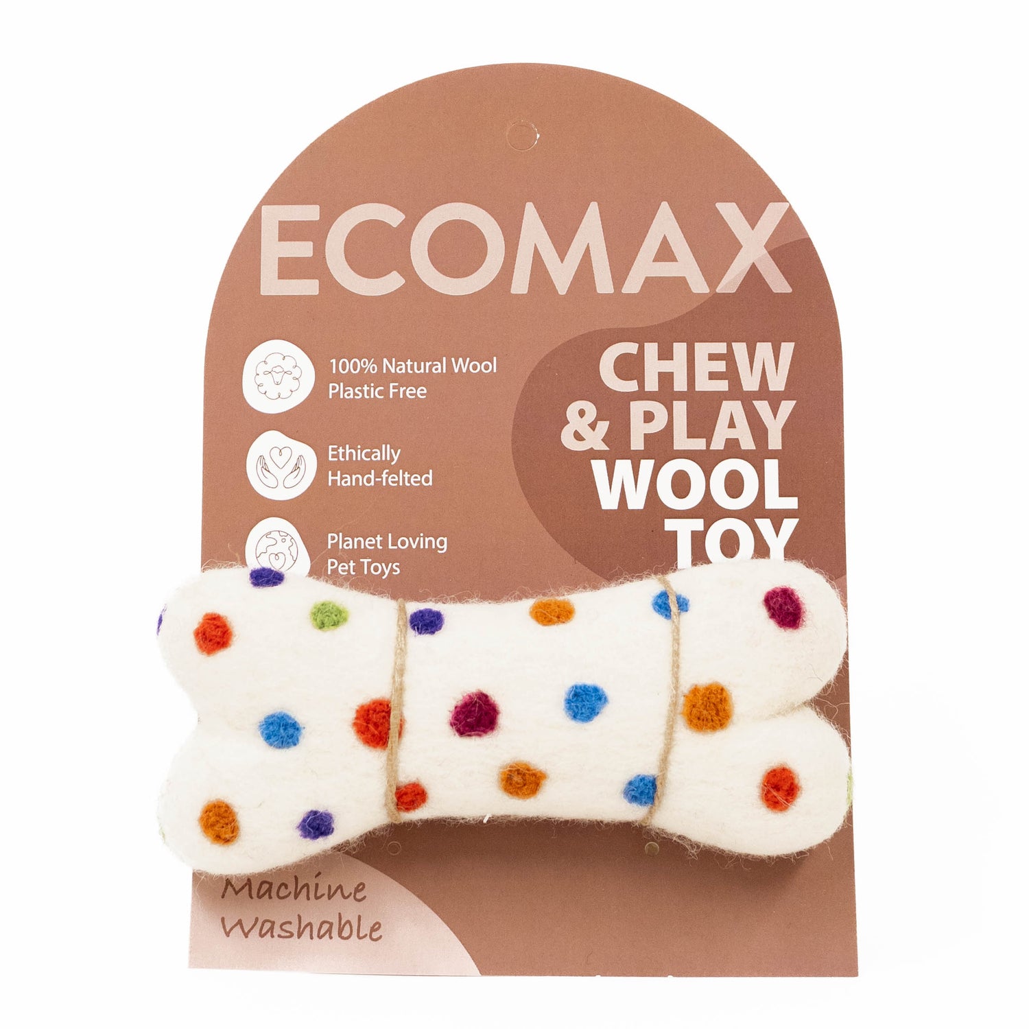 ECOMAX | Chew & Play Wool Toy | Small