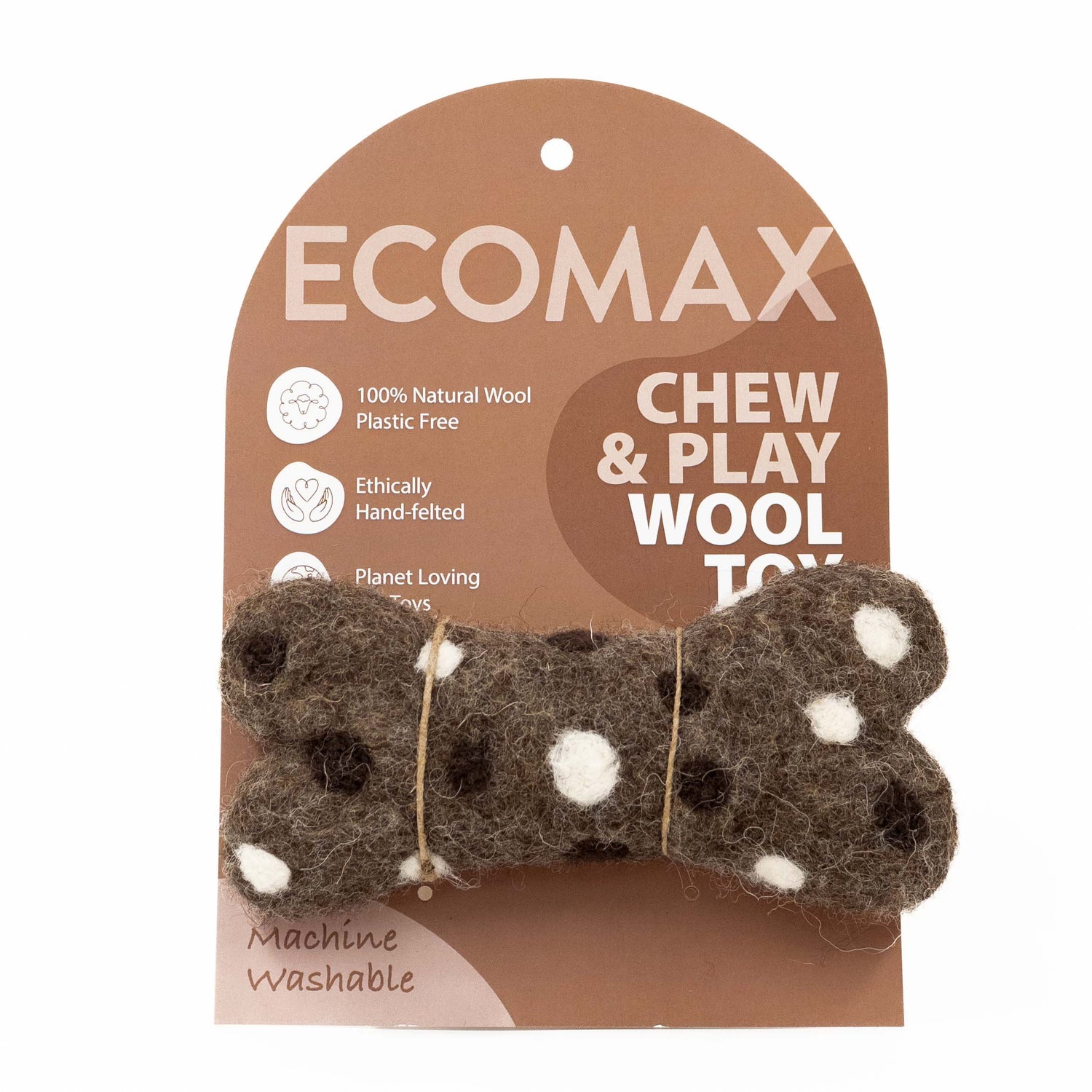 ECOMAX | Chew & Play Wool Toy | Small