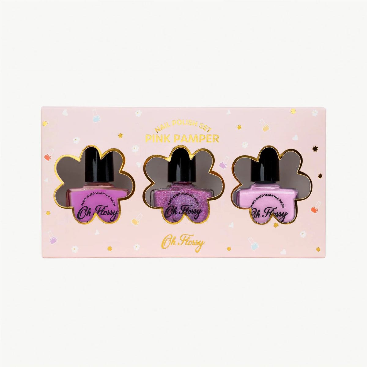 OH FLOSSY | 'Pink Pamper' Nail Polish Set 3pk