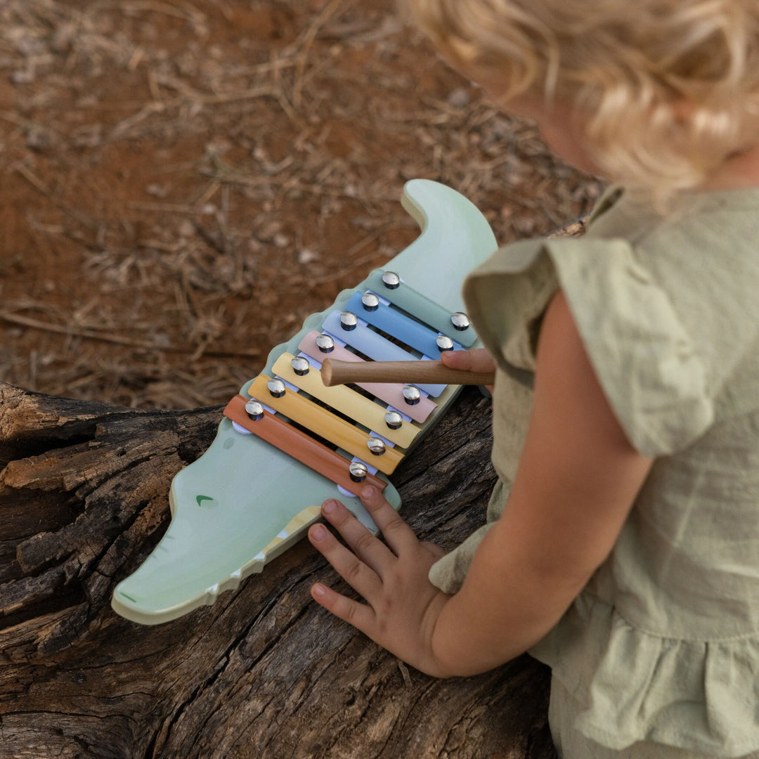 LITTLE DUTCH | 'Safari Friends' Xylophone Crocodile