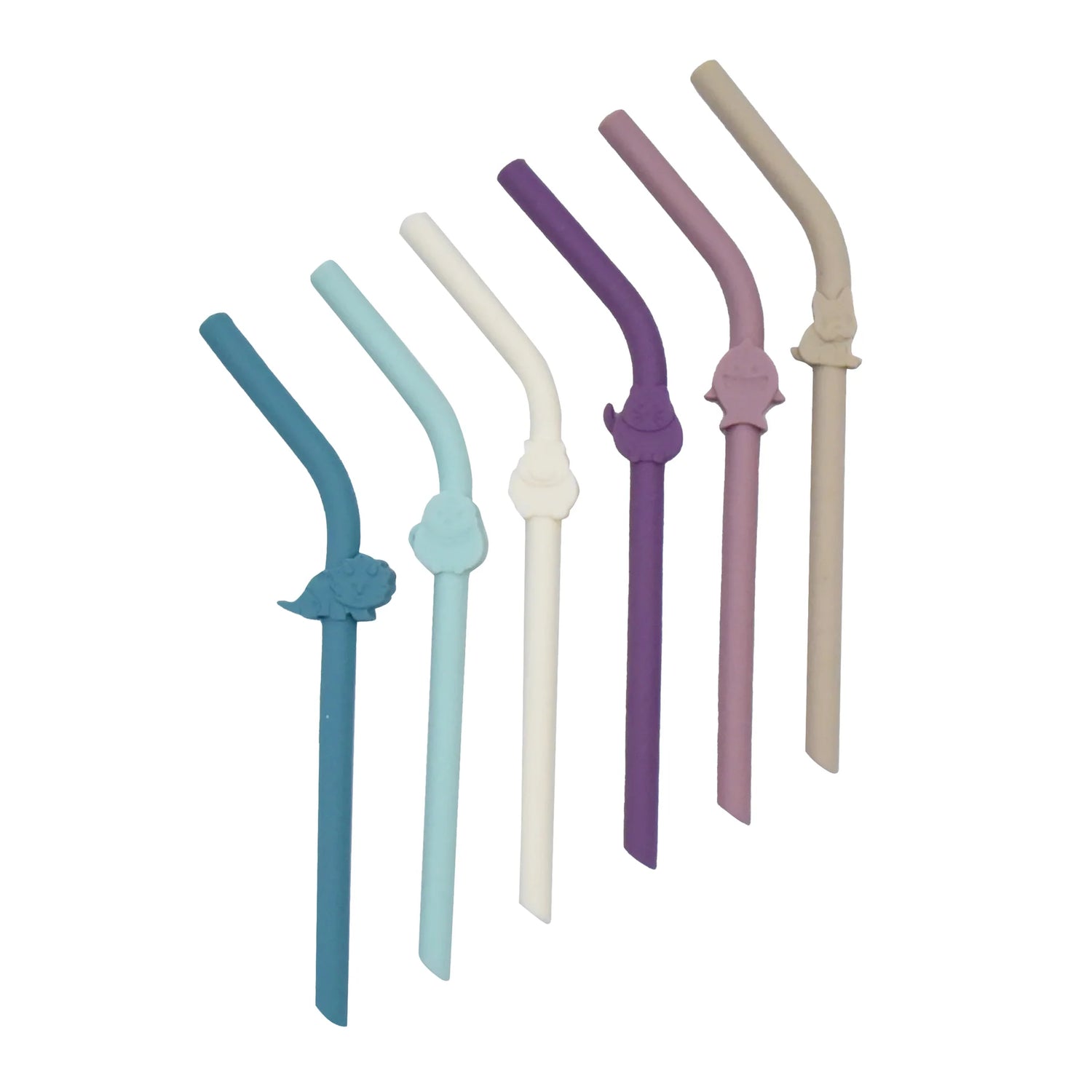MELII | Luxe Silicone Straws 6pk (Asst Colours)