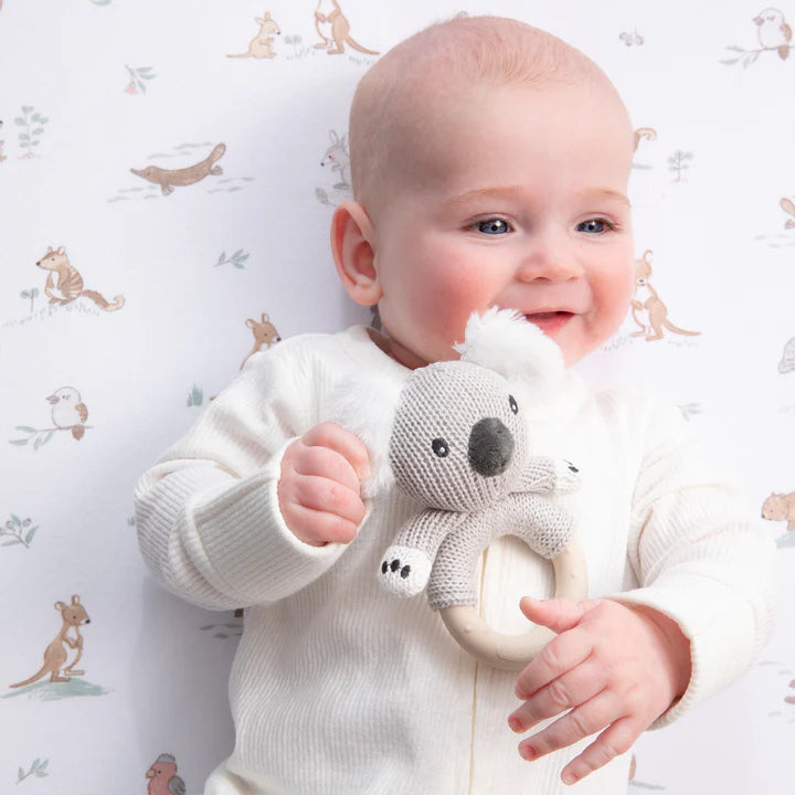 THE LIVING TEXTILES | Australiana Ring Rattle