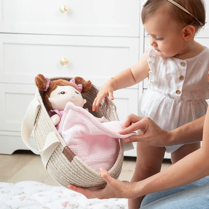THE LIVING TEXTILES | Cotton Rope Moses Basket
