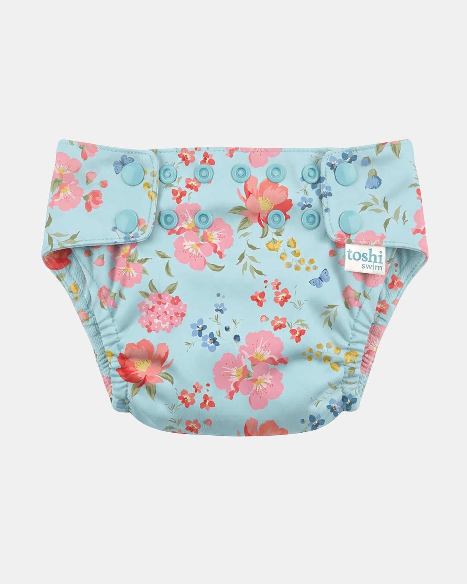 TOSHI | Reusable Swim Nappy Twinkle Aqua Garden