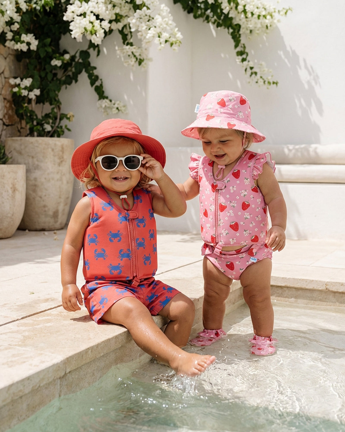 TOSHI | Swim Float Vest Twinkle Strawberry