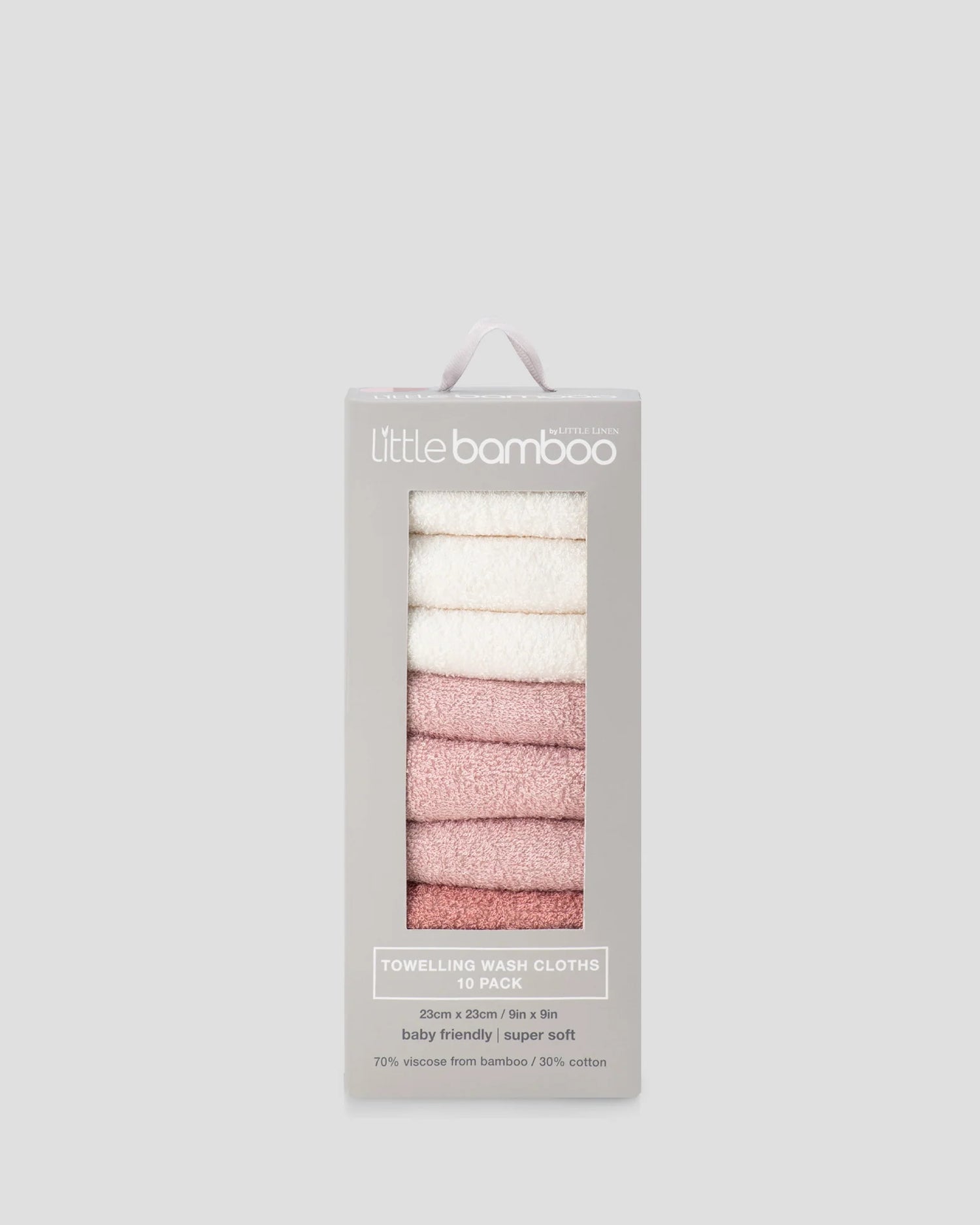 LITTLE BAMBOO | Towelling Washers 10 Pack