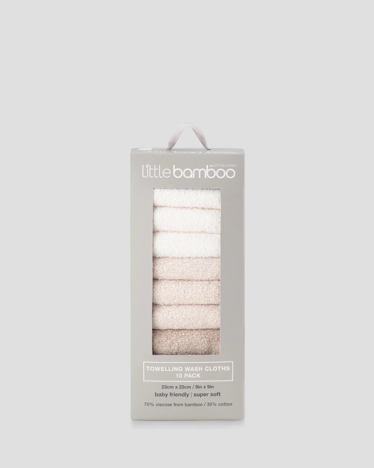 LITTLE BAMBOO | Towelling Washers 10 Pack