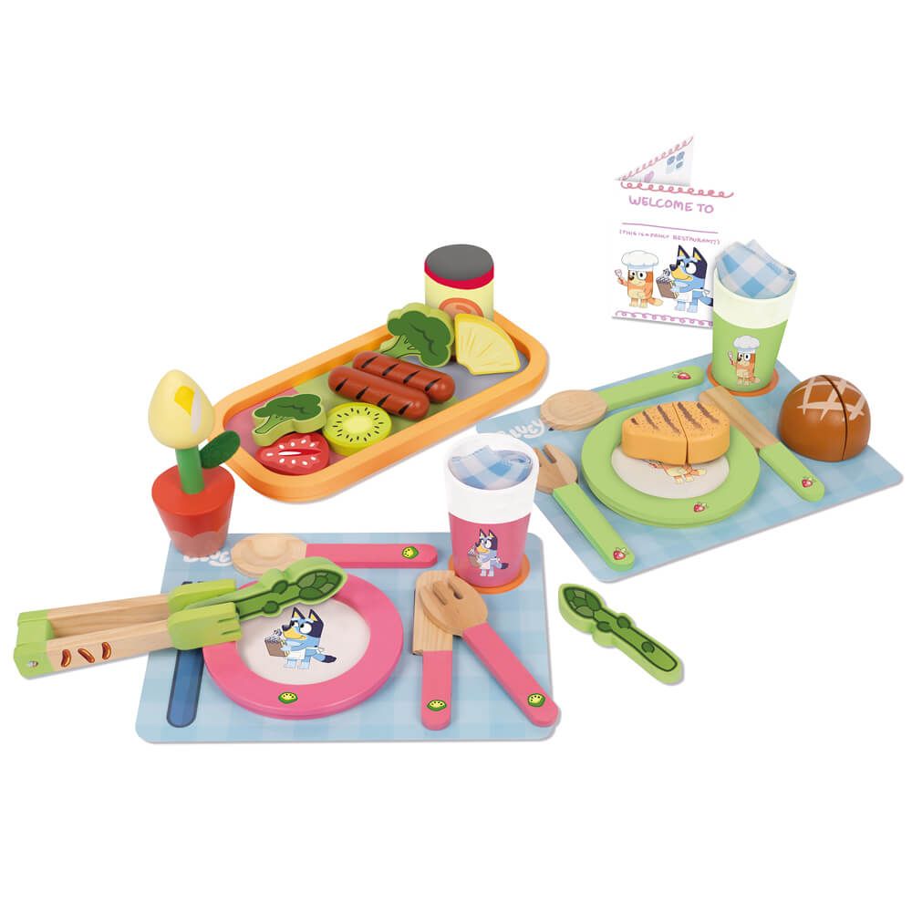 BLUEY | Wooden Dine In with Bluey Set