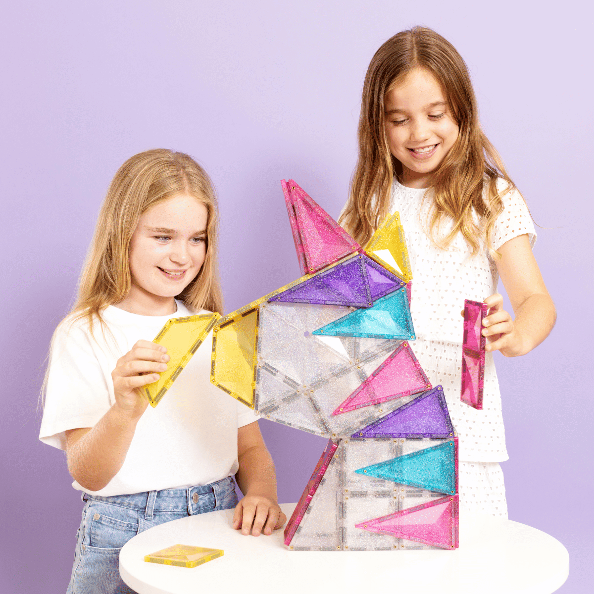 CONNETIX | Glitter Unicorn Pack | 56 Piece