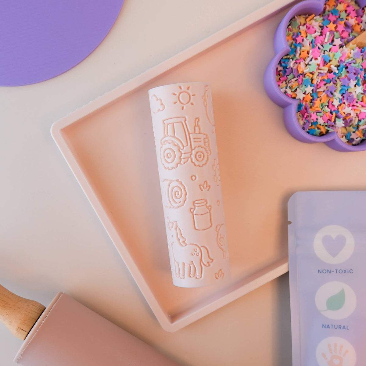 PLAY SENSE PLAYDOUGH | Textured Roller
