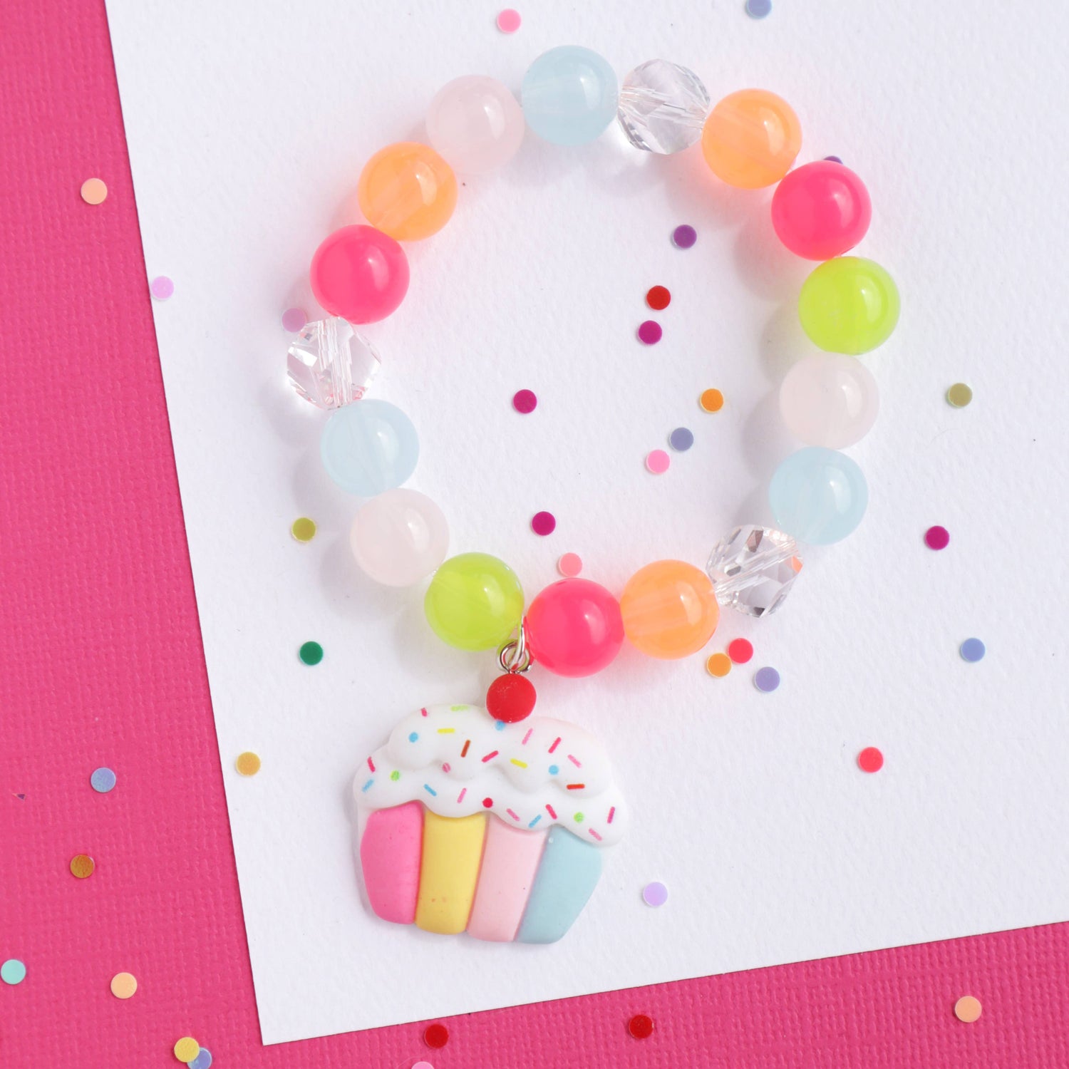 LAUREN HINKLEY | Cupcake with Sprinkles Elastic Bracelet