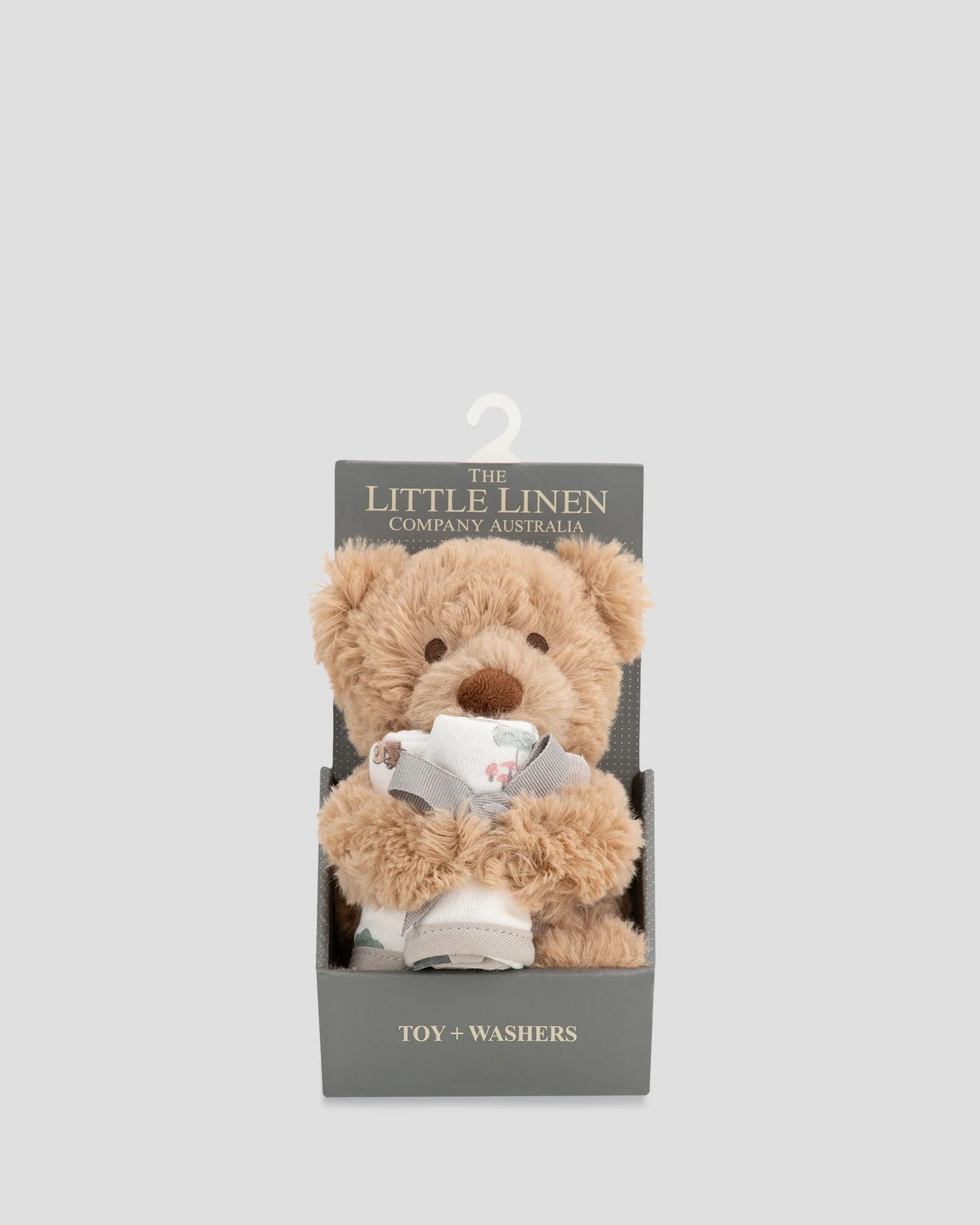 LITTLE LINEN | Plush Toy & Face Washers Gift Set