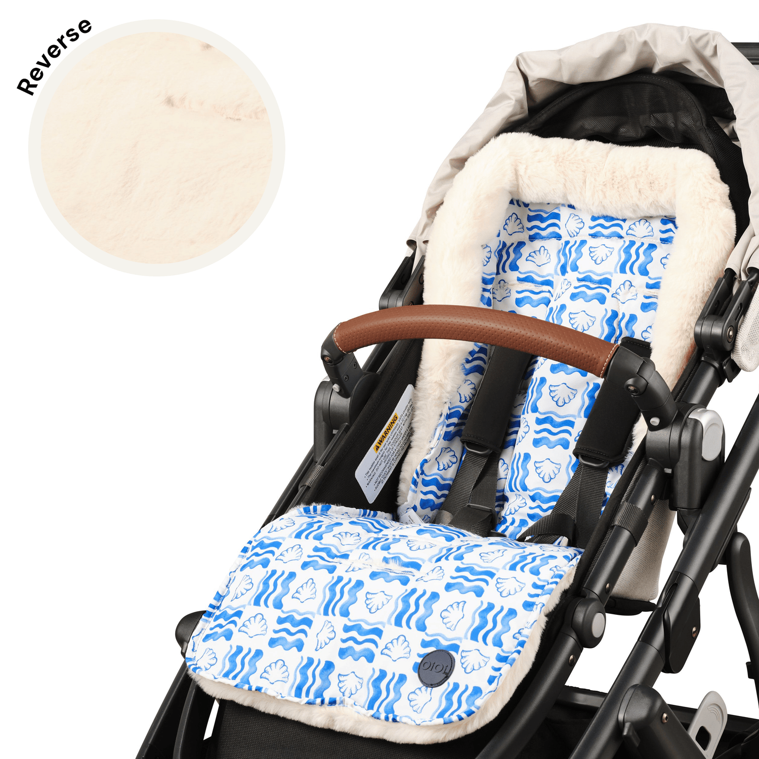 OIOI | Cozy Fleece Pram Liner | Coastline