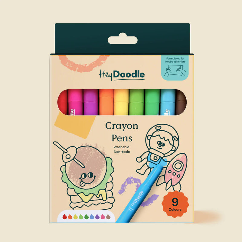HEY DOODLE | Washable Crayon Pens
