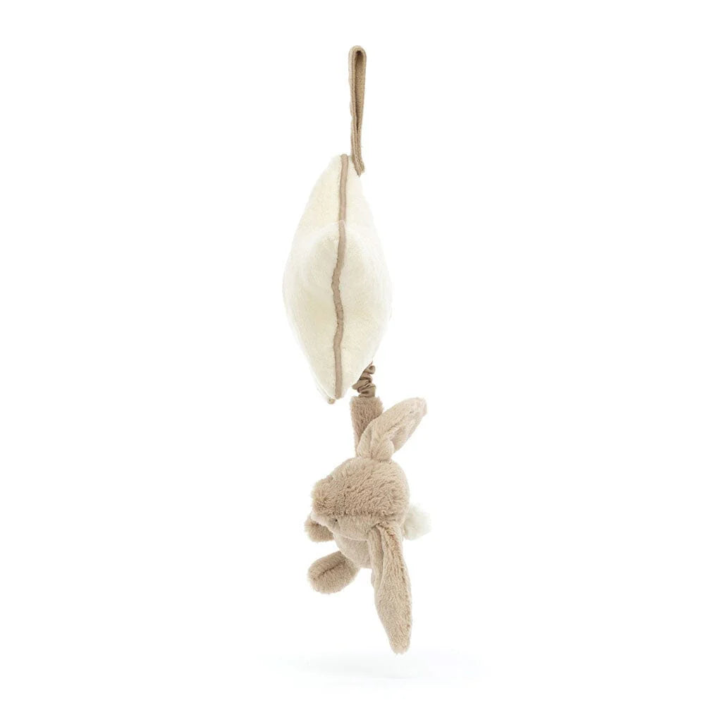 JELLYCAT Baby | Bashful Beige Bunny Musical Pull