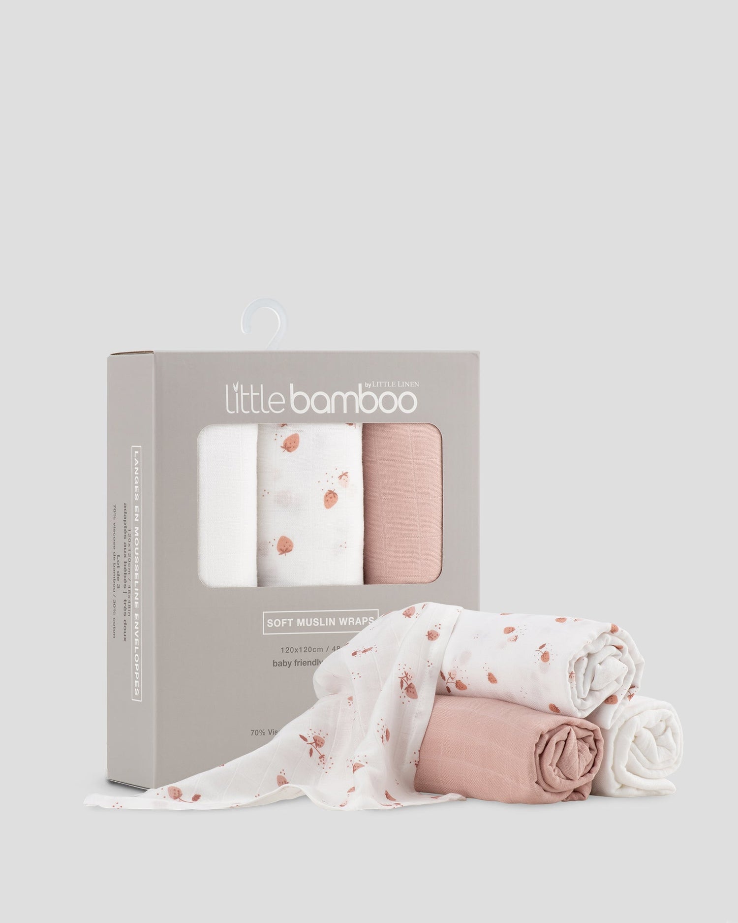 LITTLE BAMBOO | Muslin Wraps 3 Pack