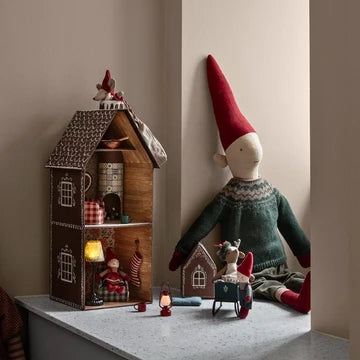MAILEG | Gingerbread House Mouse