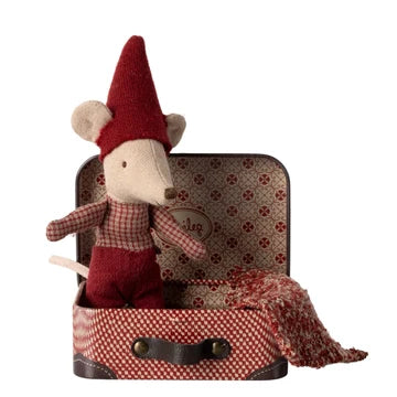 MAILEG | Baby Christmas Mouse in Suitcase
