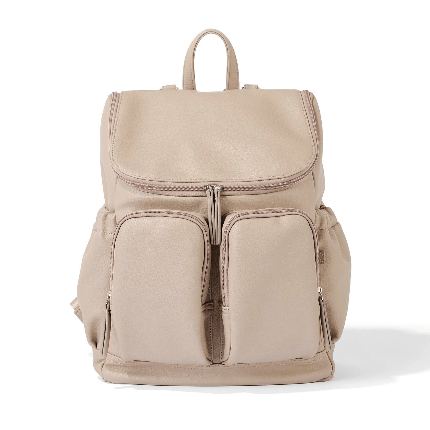 OIOI | Signature Nappy Backpack | Oat Vegan Leather