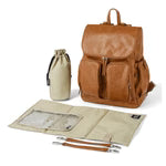 OIOI | Signature Nappy Backpack | Tan Vegan Leather