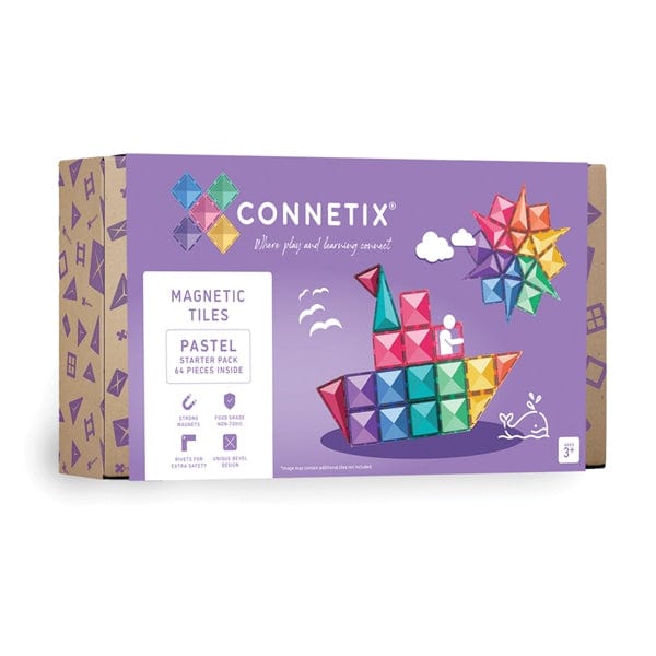 CONNETIX | Pastel Starter Pack | 64 Pieces