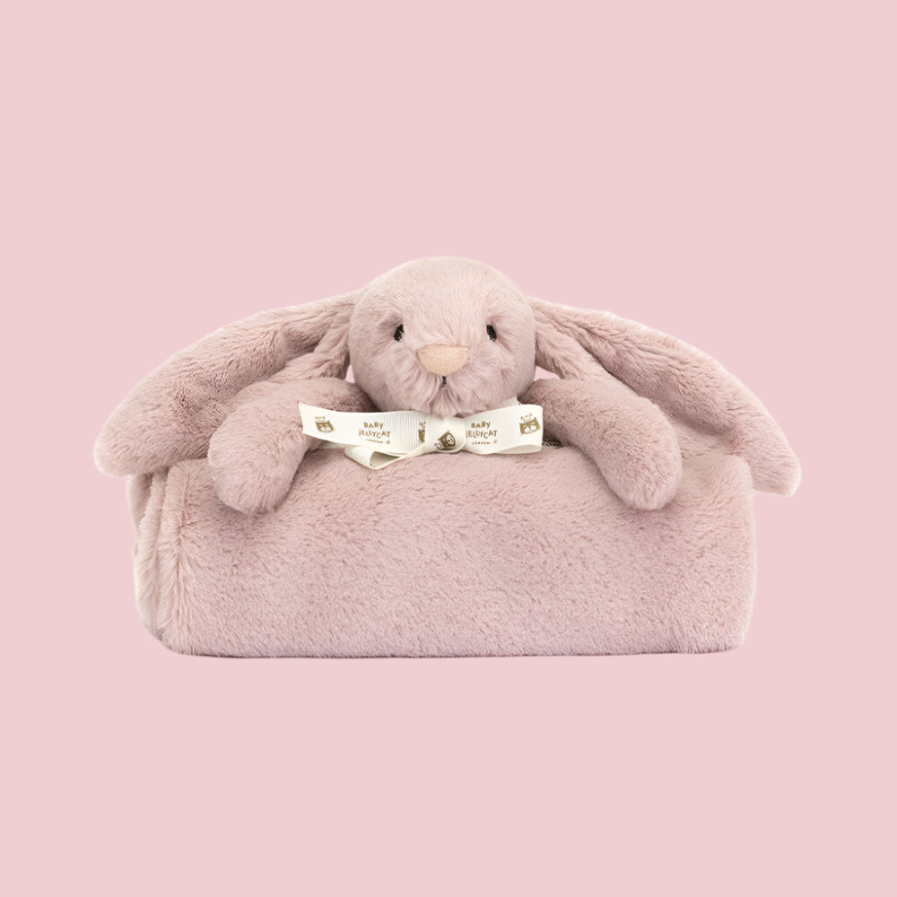 JELLYCAT Baby | Blankie | Bashful Luxe Bunny Rosa