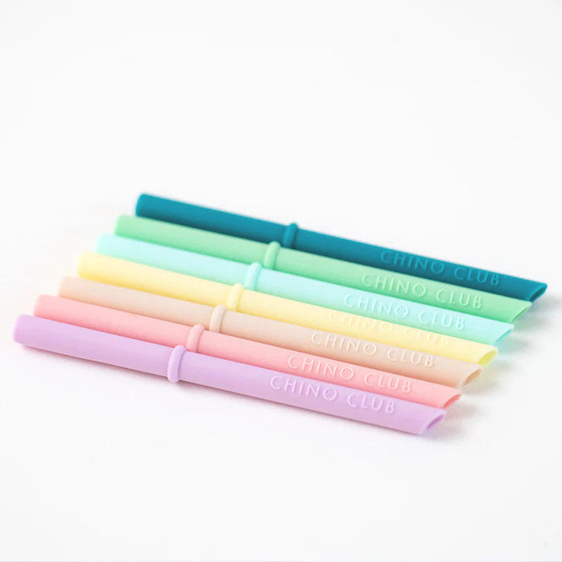 CHINO CLUB | Single Silicone Straws | Assorted