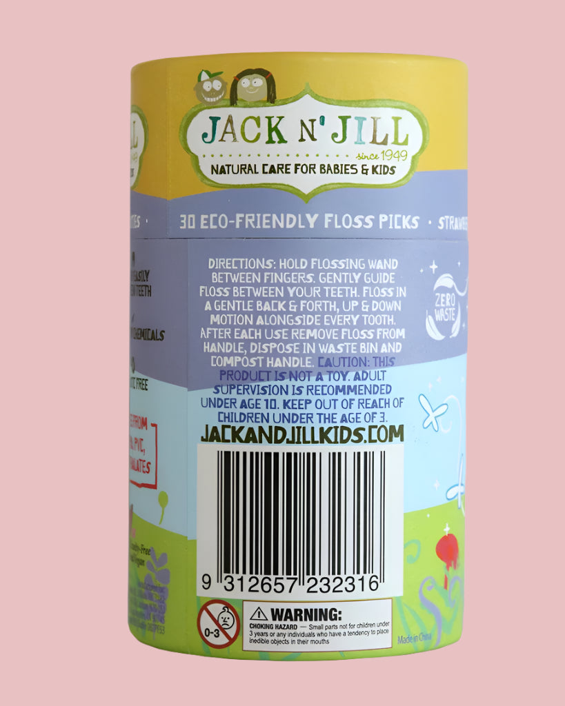 JACK N’ JILL | Fairy Floss Dental Flossers | 30pk